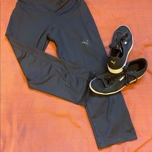 PUMA dri fitted black workout crop pant